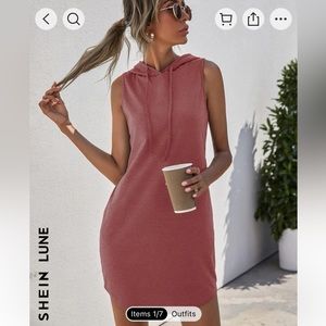 Two Hooded sleeveless dresses